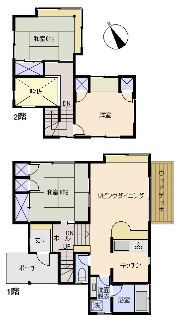 下田市　碁石が浜分譲地の間取り