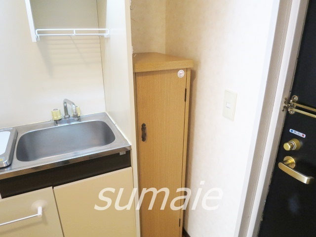 岩渕ハイツの玄関|靴箱もあります。