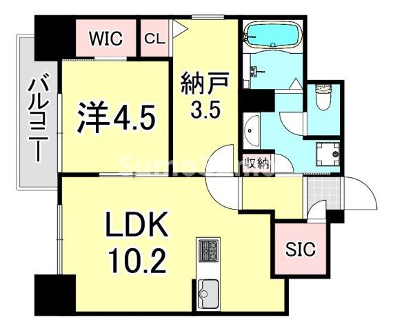 ルフォンプログレ新町の間取り