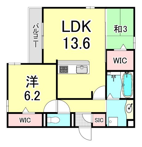 トリシア上甲子園の間取り