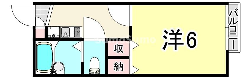 レオパレススプルース鳴尾の間取り