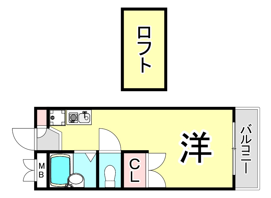 レオパレス夙川の間取り