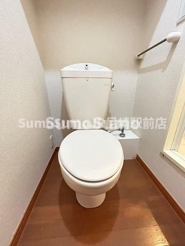 レオパレスカサグランデⅡのトイレ|落ち着いたトイレです