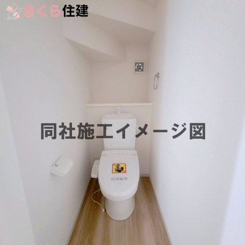 リガーレ宇都宮市日の出1期の内観：施工例|同社施工物件の写真です。1階、2階にトイレ