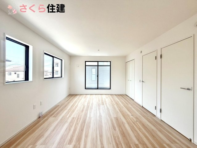リガーレ宇都宮市日の出1期　１棟の洋室|広々とした洋室です♪お子様の成長に伴って増えていく荷物にも対応できます！
