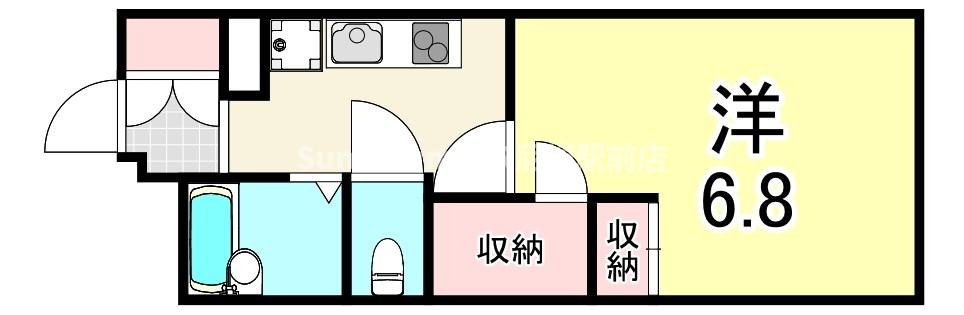 レオパレスグリーンアンバーの間取り