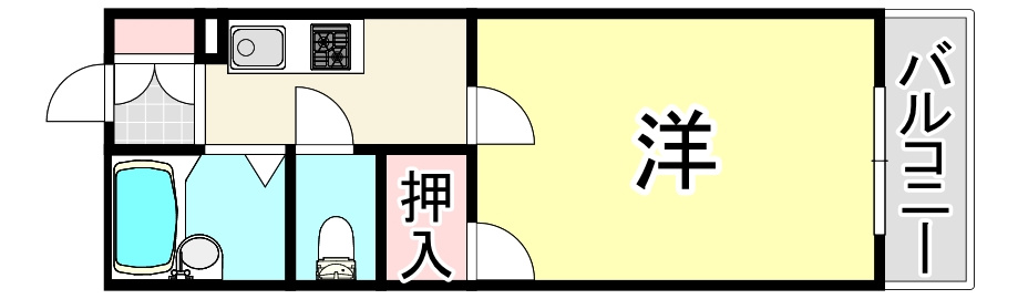 レオパレスデイジーヴィラの間取り