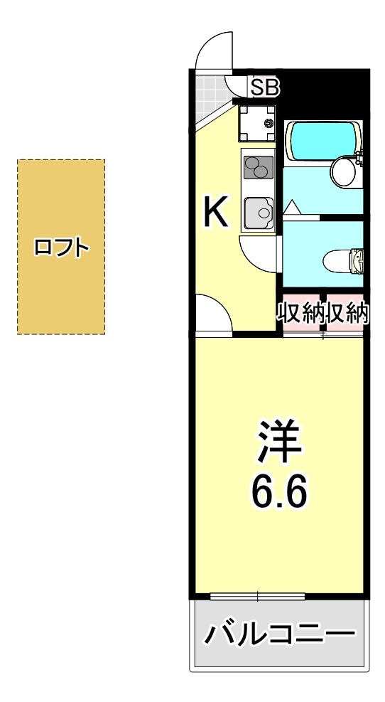 レオパレスジュノス芦屋の間取り