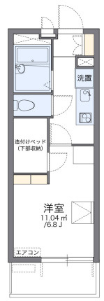 レオパレスコンパル歌島の間取り