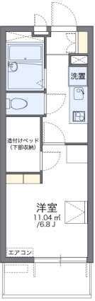 レオパレスコンパル歌島の間取り