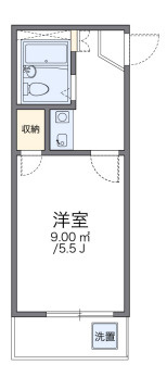 レオパレス佃の間取り