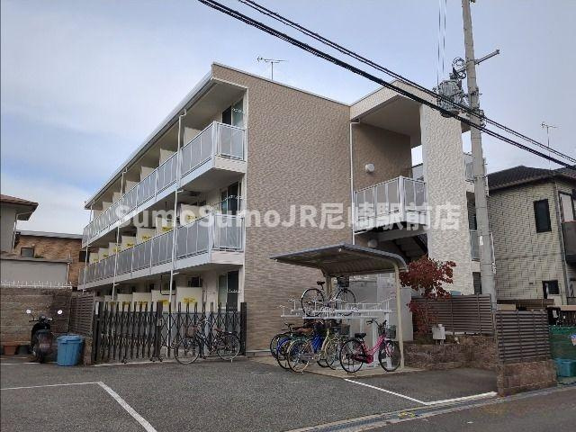 レオパレスシャンテ三国本町Ⅱの外観|外観は落ち着いています