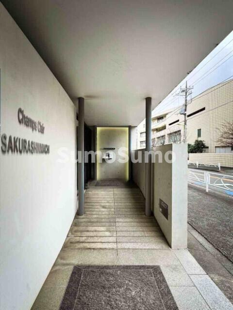 シャンクレール桜新町のエントランス|ゆとりのあるエントランスです