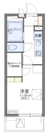 レオパレスエスペランザの間取り
