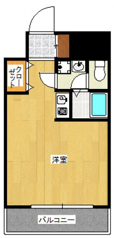 福岡市中央区舞鶴１丁目の賃貸マンションの間取り