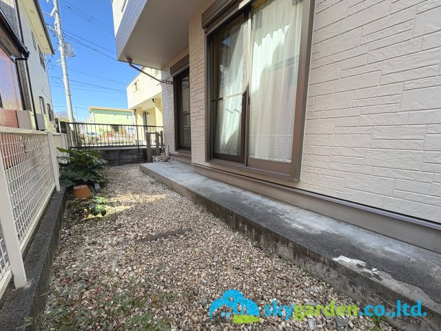 平塚市徳延　中古戸建の庭