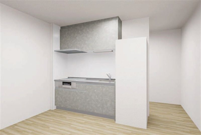 【キッチン】 | Hygge伏見 | 建設中のため、イメージ画像です