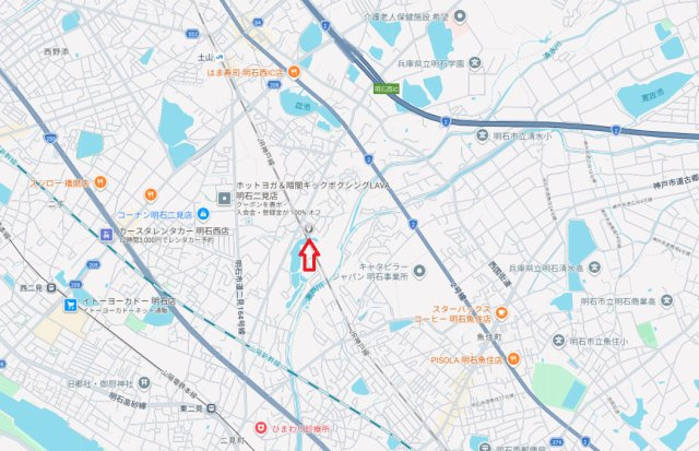 明石市二見町福里　中古戸建の地図