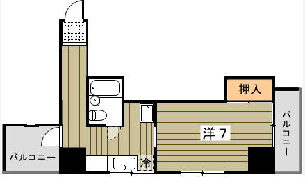 つたやマンション本町の間取り