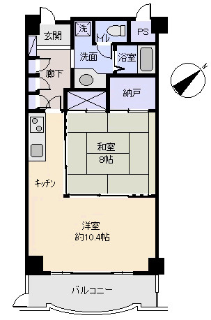中銀ライフケア熱海水口22号館の間取り