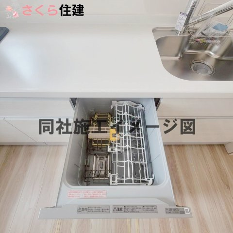 リガーレ宇都宮市針ヶ谷8期の内観：施工例|同社施工物件の写真です。ビルトイン食洗器付き