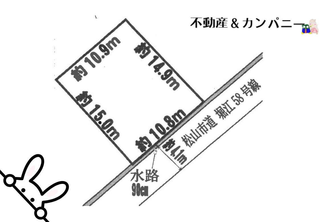 堀江町売土地の土地図