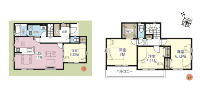 【間取り】 | 鴻巣市鎌塚4期　GRAFARE　新築戸建　全1棟　1号棟