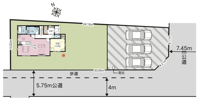 【区画図】 | 鴻巣市鎌塚4期　GRAFARE　新築戸建　全1棟　1号棟