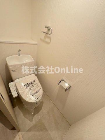 東大阪市長栄寺の賃貸マンションのトイレ