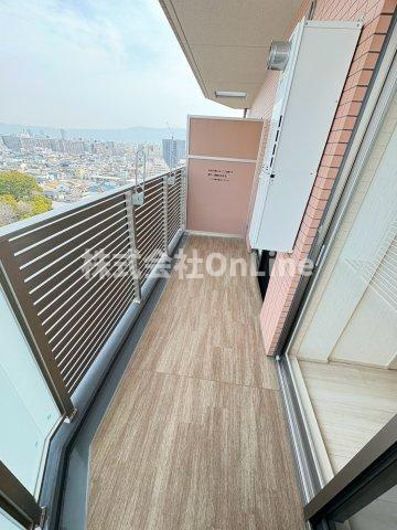 東大阪市長栄寺の賃貸マンションのバルコニー