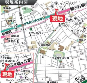 ドゥーエ幡ヶ谷の地図