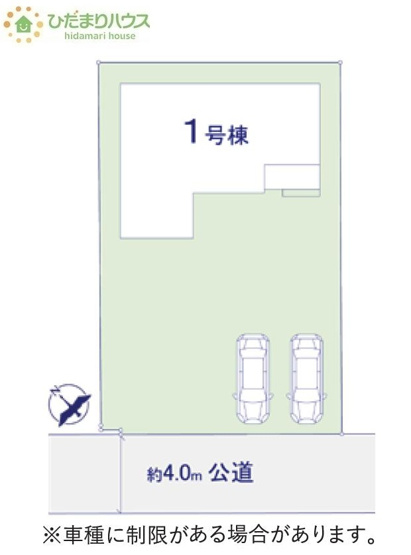 【区画図】 | つくばみらい市谷井田9期　新築戸建 | 時間がない時もらくらくと車の出し入れができる並列駐車場を完備！！
