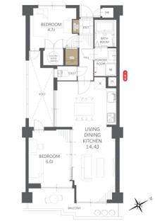 【間取り】ライオンズマンション多摩永山 