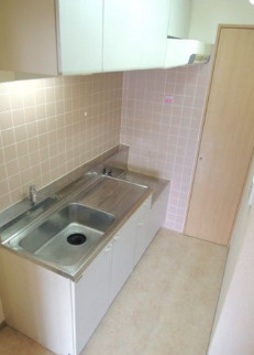 【キッチン】 | ハイム佐竹 | きれいなキッチンです