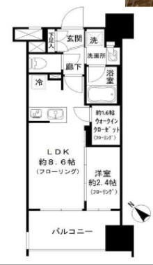 パークリュクス博多駅前 の間取り