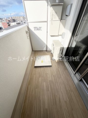 東大阪市高井田西６丁目の賃貸マンションのバルコニー