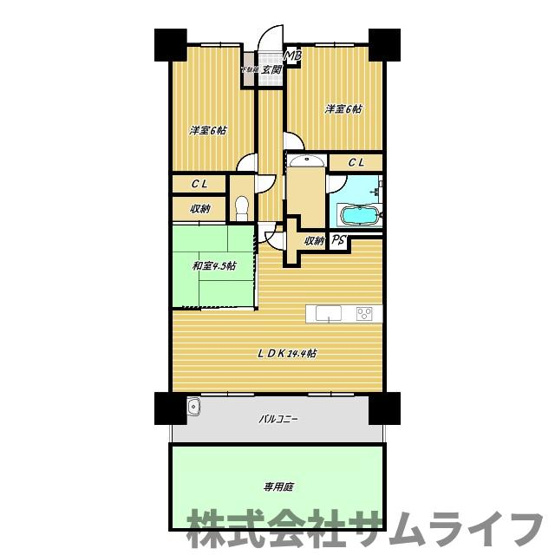 【間取り】 | エバーライフリバーサイド飯塚壱番館