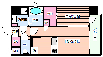 【間取り】 | プランドール新北野