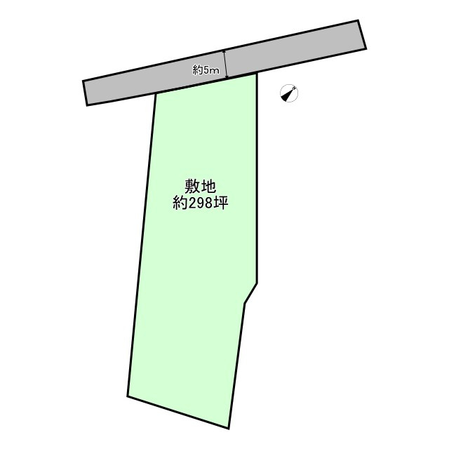 山形市二位田33番、34番の土地図