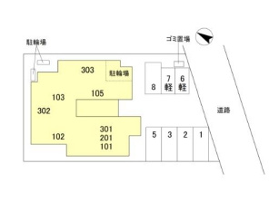 【区画図】 | ラ・グリシーヌ・レーブ（D-room）