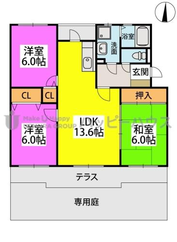 グランドゥール筑紫野の間取り