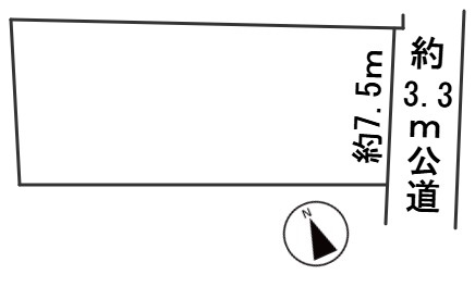 ６６４１５　各務原市那加前野町三丁目土地の区画図
