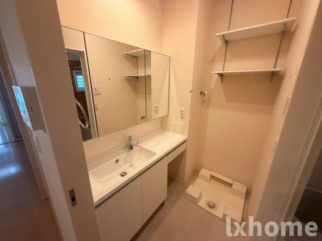 クレッシェンドⅢの洗面所|広い洗面スペース