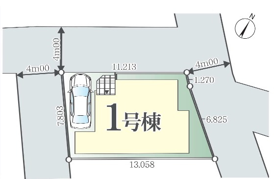 [新築住宅] さいたま市西区三橋 1期 全1棟の区画図