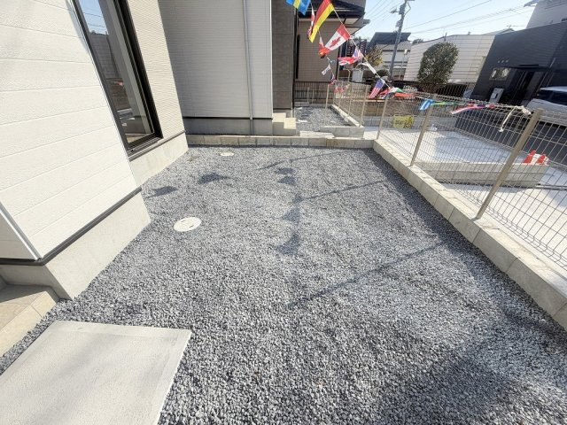 流山市西平井1丁目　新築戸建　全2棟　1号棟の庭|お子様に嬉しいお庭付きです