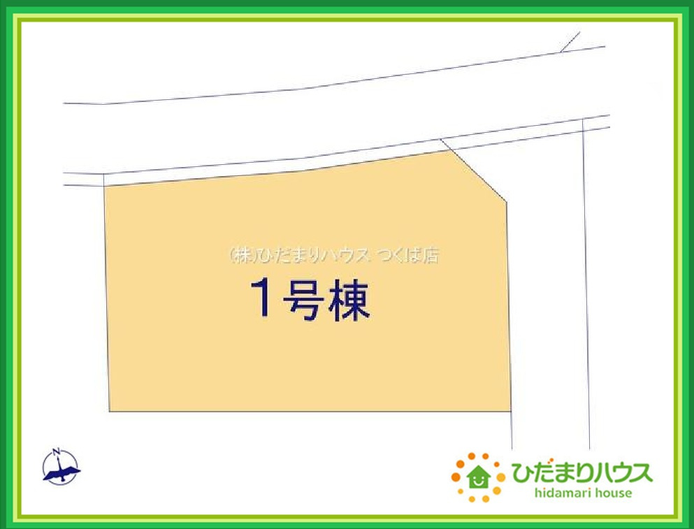 ひたちなか市稲田5期　新築戸建の区画図|カースペース３台ＯＫ！来客用にもスペースを確保できて安心ですね♪