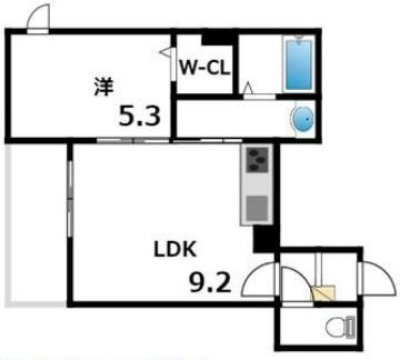 ホワイトメゾン御影の間取り