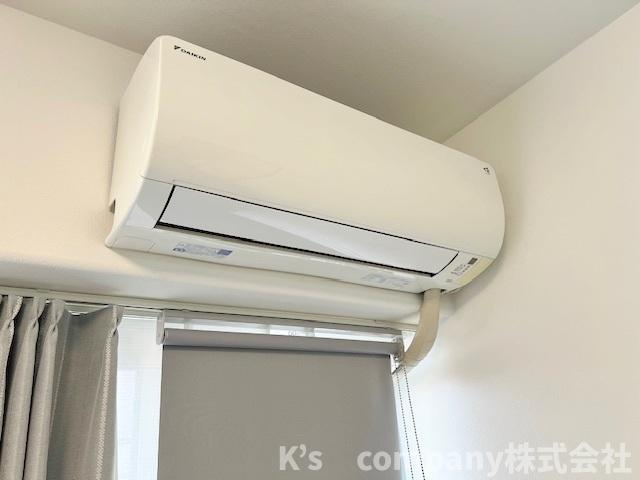 ■高座郡寒川町一之宮7丁目　ソフィア茅ヶ崎D号棟の設備|エアコン付き☆リビングと和室に付いています◇