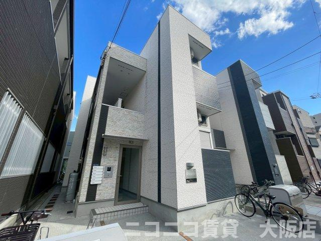 大阪市西淀川区野里２丁目のアパートの外観