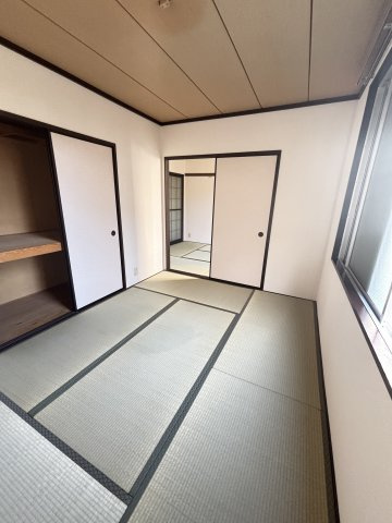 房王寺ハイツのバルコニー